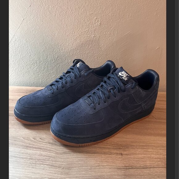 Custom - Air Force 1 - Navy Blue Suede - Size 11 - Picture 1 of 7